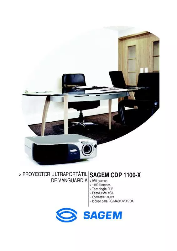 Mode d'emploi SAGEM CDP 1100-X