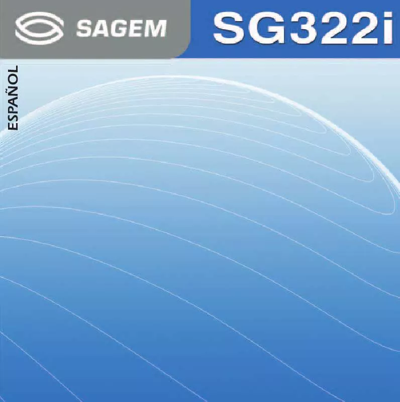 Mode d'emploi SAGEM SG322I