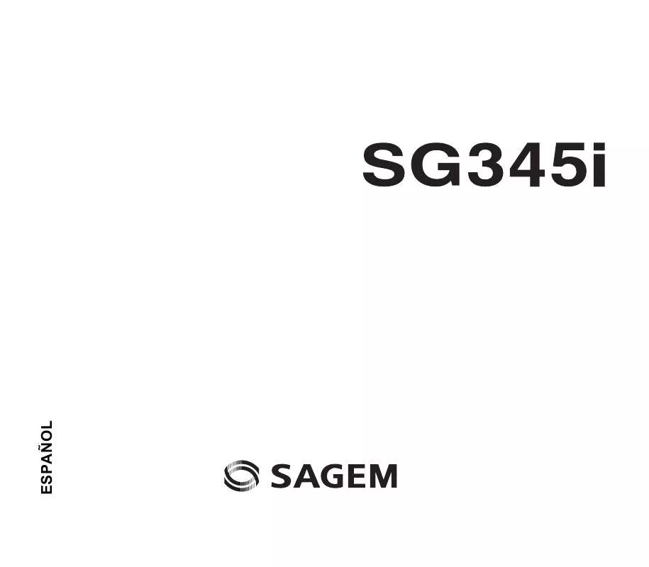 Mode d'emploi SAGEM SG345I