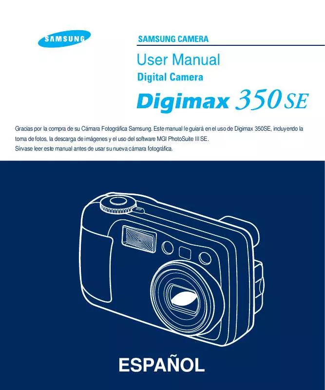 Mode d'emploi SAMSUNG DIGIMAX350 SE