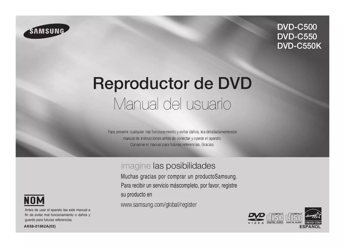 Mode d'emploi SAMSUNG DVD-C500
