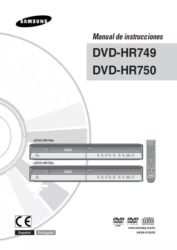 Mode d'emploi SAMSUNG DVD-HR749