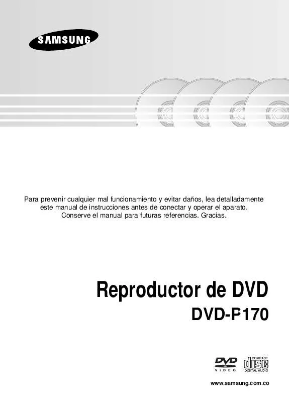 Mode d'emploi SAMSUNG DVD-P170