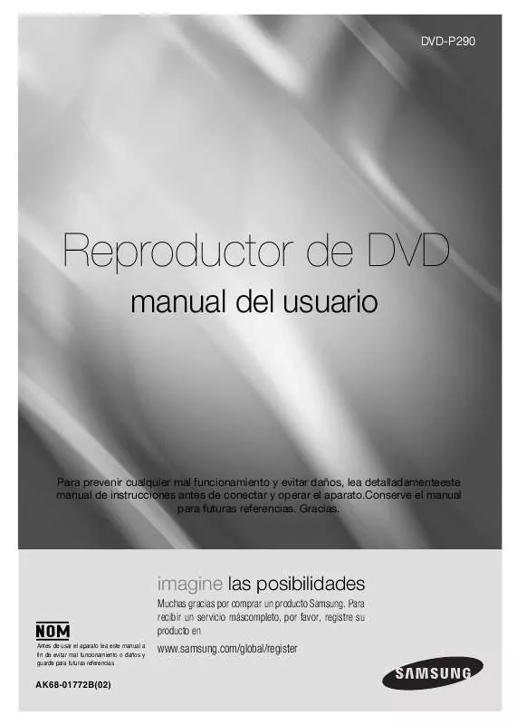 Mode d'emploi SAMSUNG DVD-P290