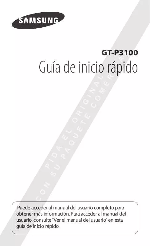 Mode d'emploi SAMSUNG GALAXY TAB 2 7.0 GT-P3100
