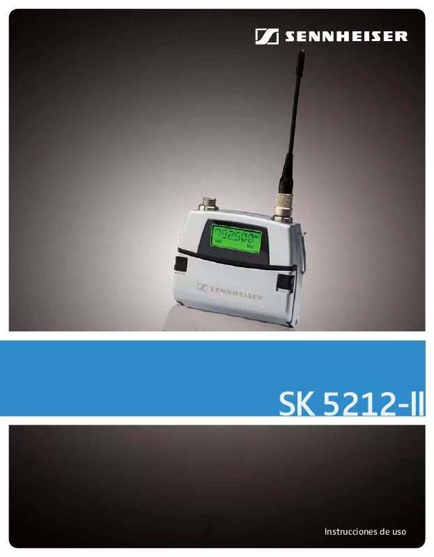 Mode d'emploi SENNHEISER SK5212-II