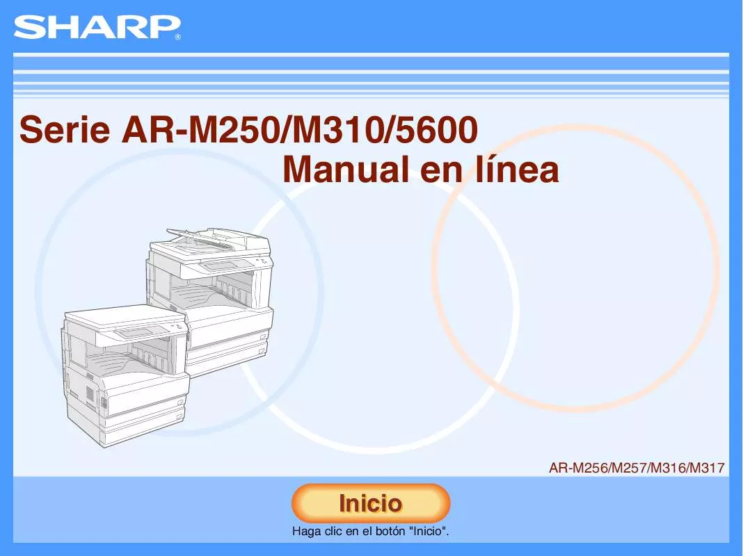 Mode d'emploi SHARP AR-M250/M310/5600