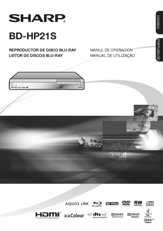 Mode d'emploi SHARP BD-HP21S