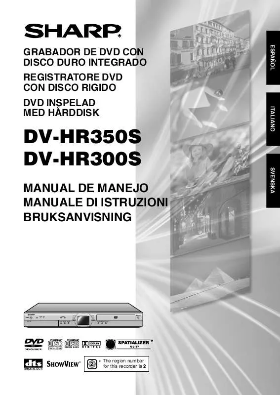 Mode d'emploi SHARP DV-HR300S/HR350S