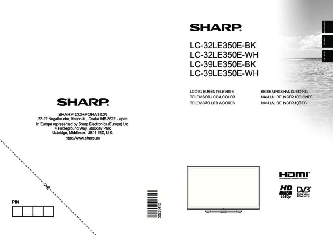 Mode d'emploi SHARP LC-32/39LE350E