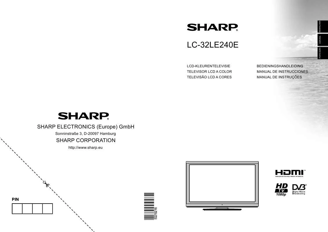 Mode d'emploi SHARP LC-32LE240E