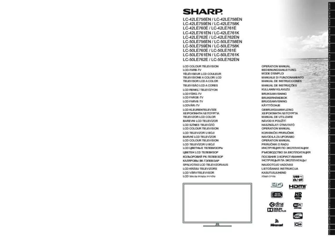 Mode d'emploi SHARP LC-42LE756EN