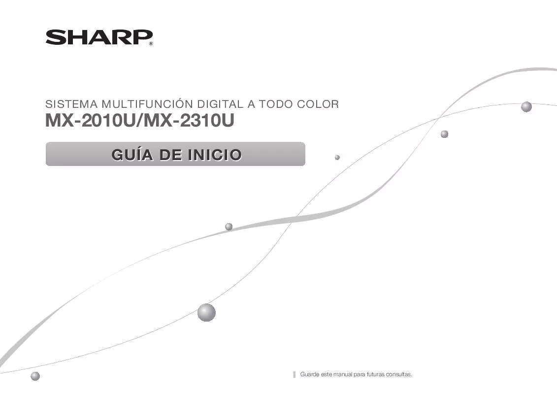 Mode d'emploi SHARP MX-2010U