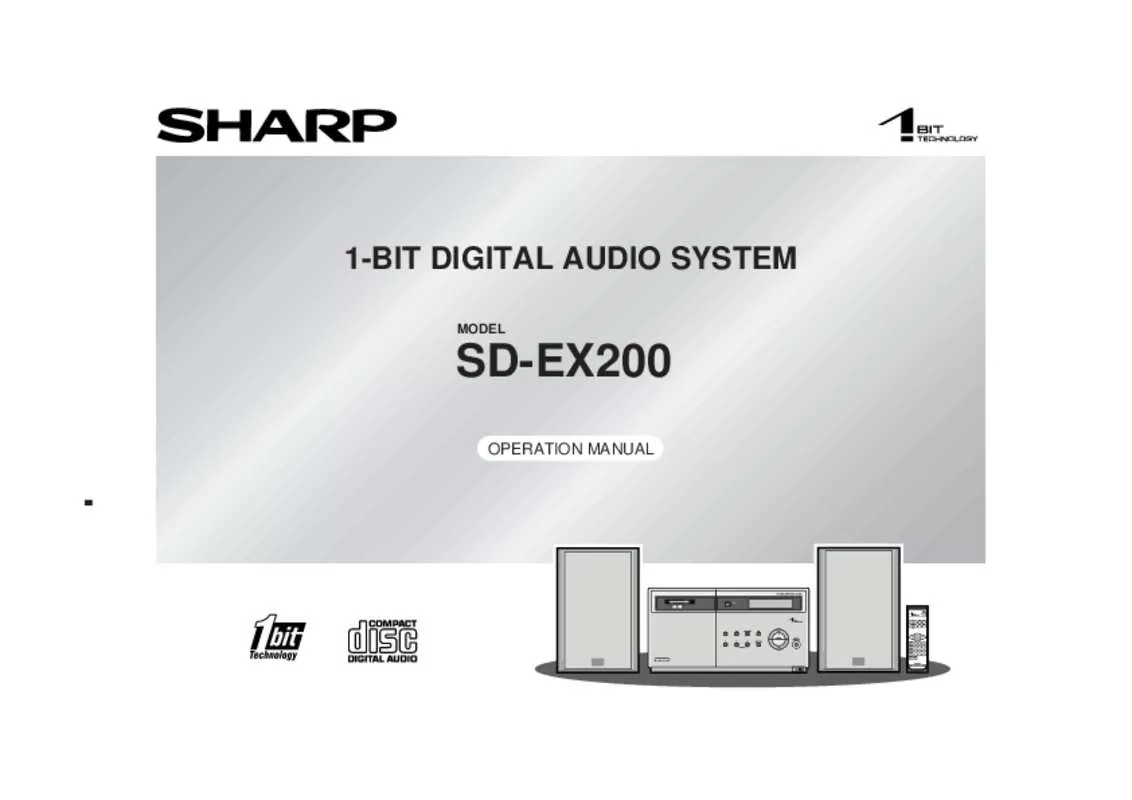 Mode d'emploi SHARP SD-EX200