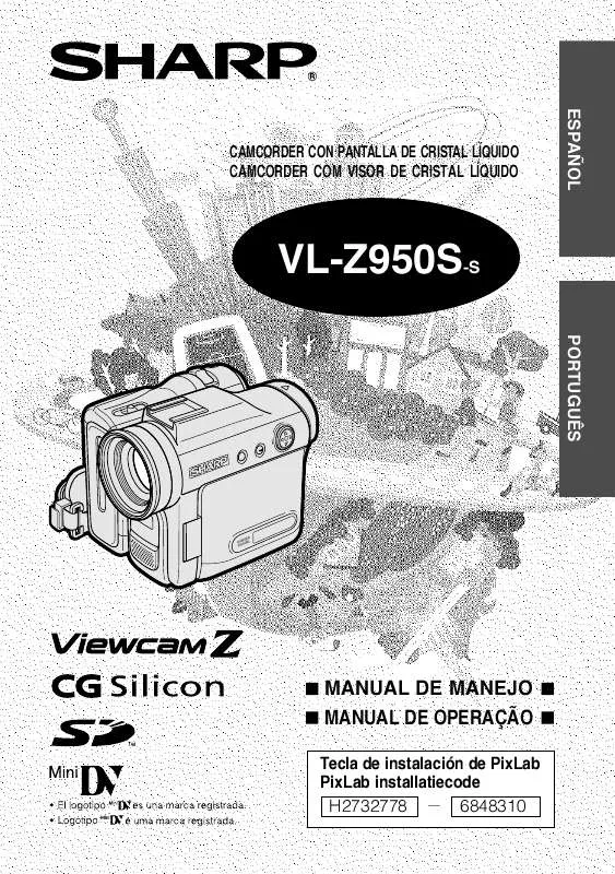 Mode d'emploi SHARP VL-Z950S