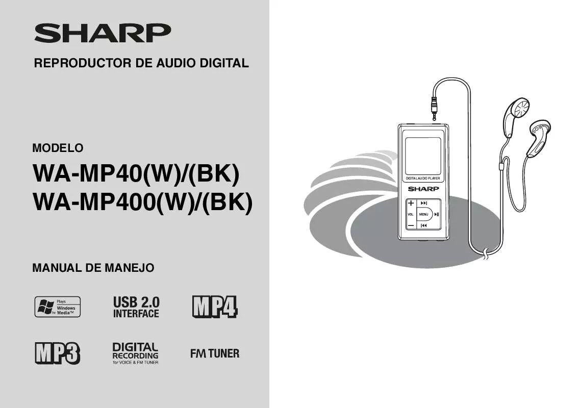 Mode d'emploi SHARP WA-MP40/MP400
