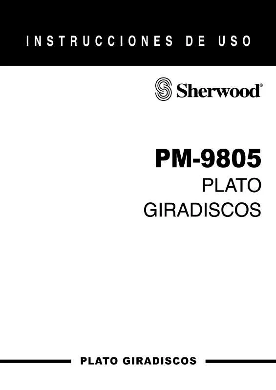 Mode d'emploi SHERWOOD PM-9805