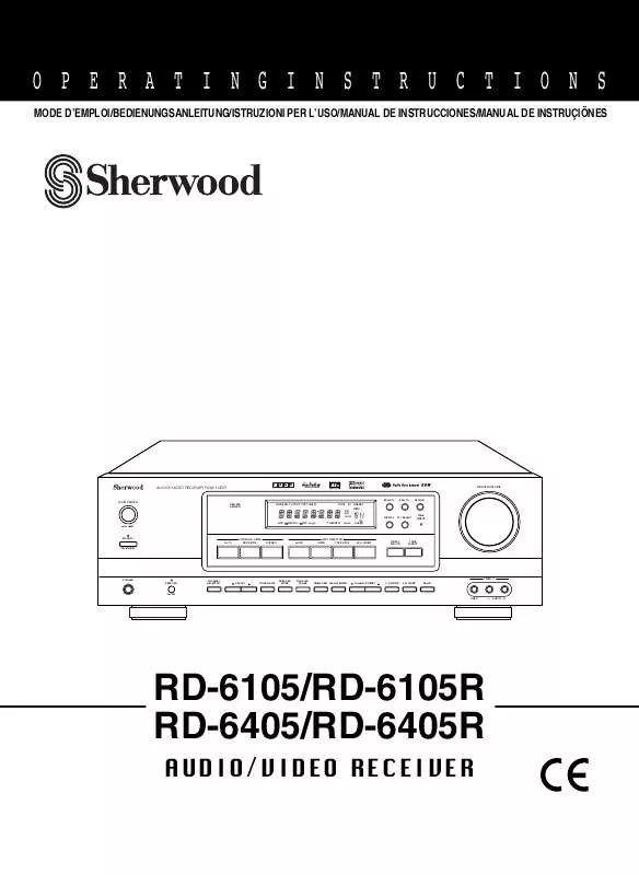 Mode d'emploi SHERWOOD RD-6105