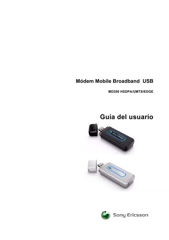 Mode d'emploi SONY ERICSSON MD300 MOBILE BROADBAND USB MODEM