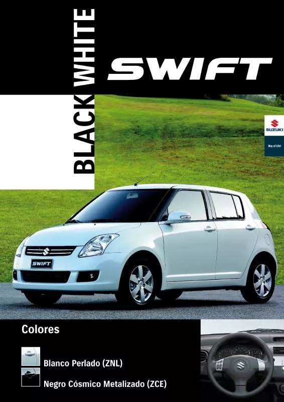 Mode d'emploi SUZUKI SWIFT BLACKWHITE