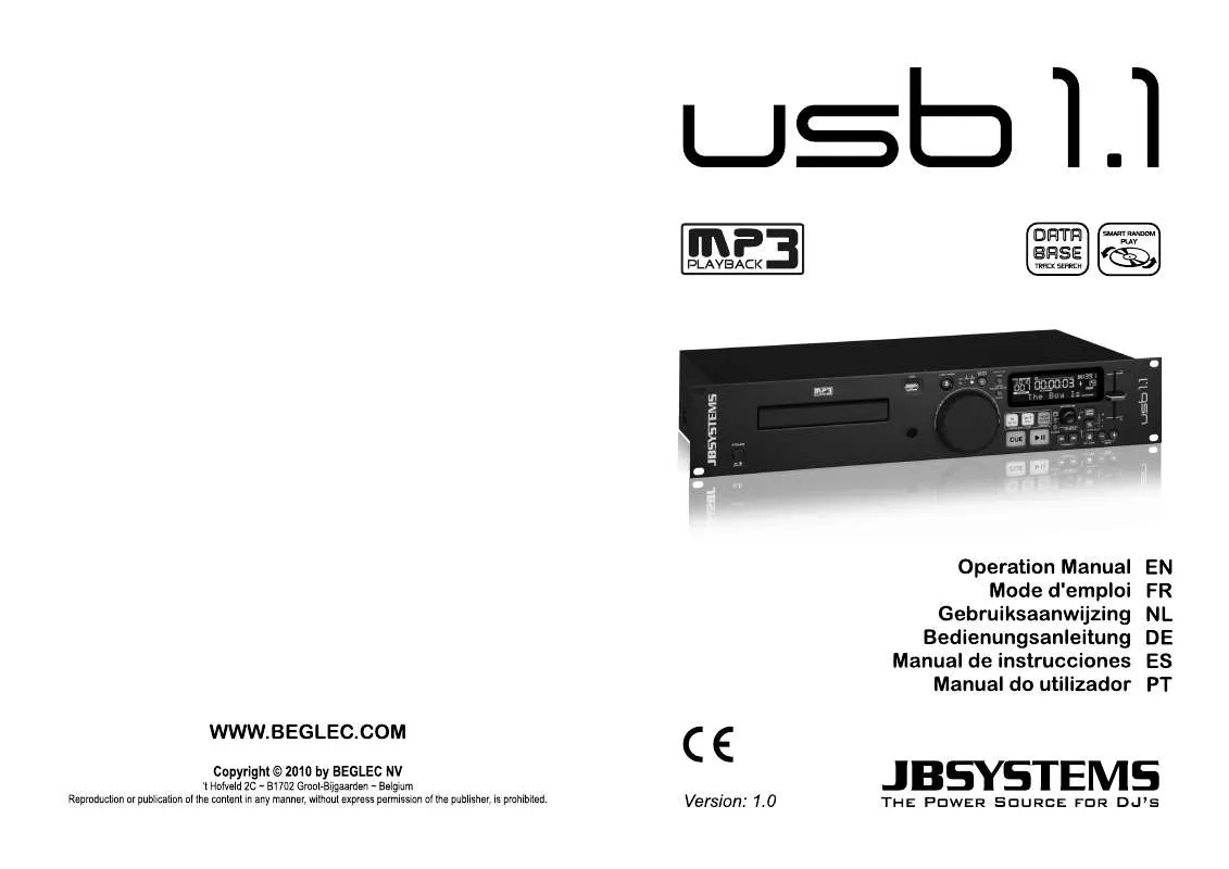 Mode d'emploi SYNQ AUDIO RESEARCH USB 1.1