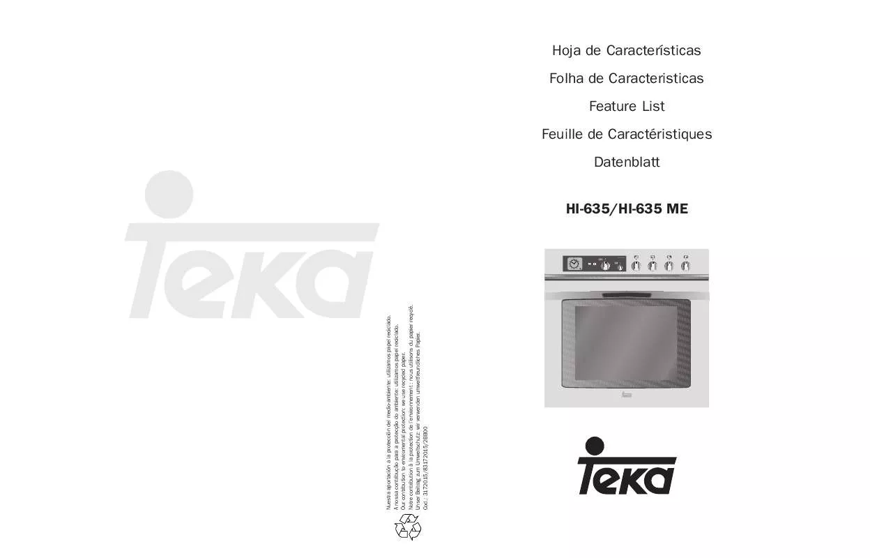 Mode d'emploi TEKA HI-635 ME