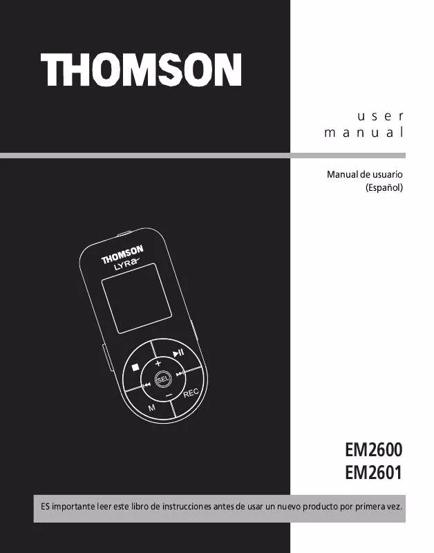 Mode d'emploi THOMSON EM2600_26001