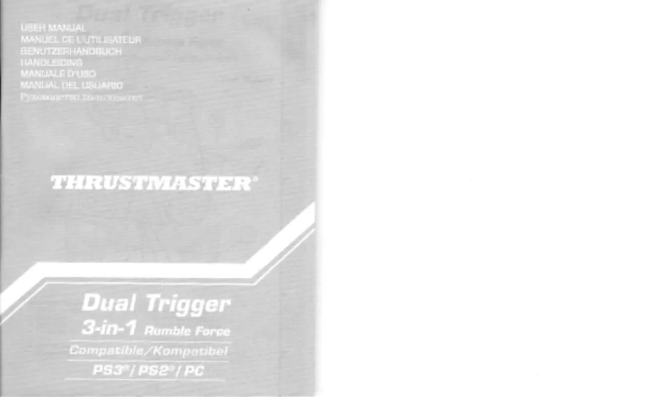 Mode d'emploi THRUSTMASTER DUAL TRIGGER 3-IN-1 RUMBLE FORCE