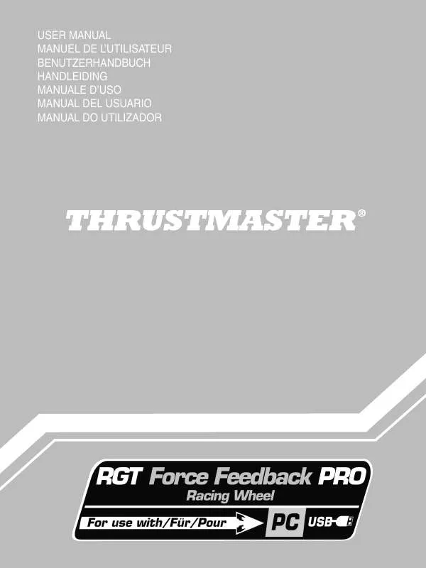 Mode d'emploi THRUSTMASTER RALLY GT PRO FORCE FEEDBACK