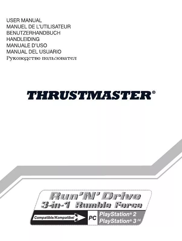 Mode d'emploi THRUSTMASTER RUN'N' DRIVE 3-IN-1 RUMBLE FORCE