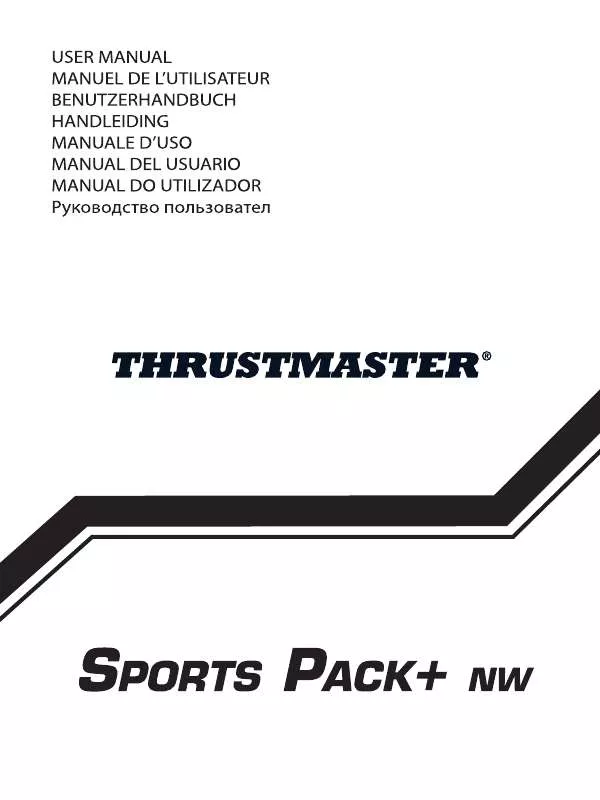 Mode d'emploi THRUSTMASTER SPORTS PACK NW