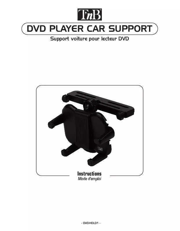 Mode d'emploi TNB DVD PLAYER CAR SUPPORT