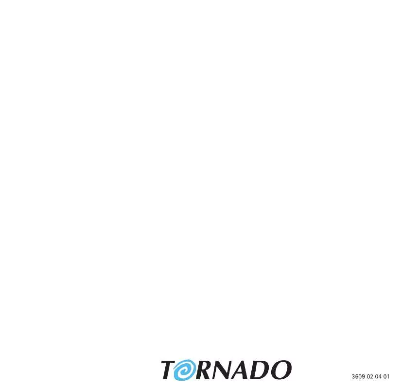 Mode d'emploi TORNADO TO3400