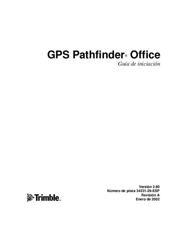 Mode d'emploi TRIMBLE GPS PATHFINDER OFFICE 2.90