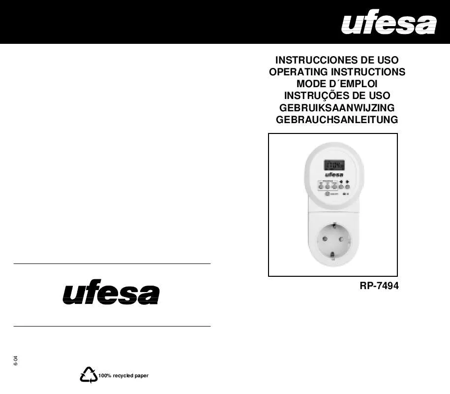 Mode d'emploi UFESA RP-7494