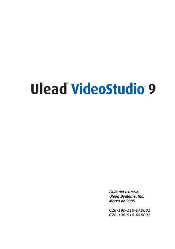 Mode d'emploi ULEAD VIDEO STUDIO 9