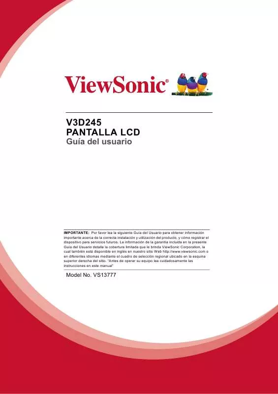 Mode d'emploi VIEWSONIC V3D245