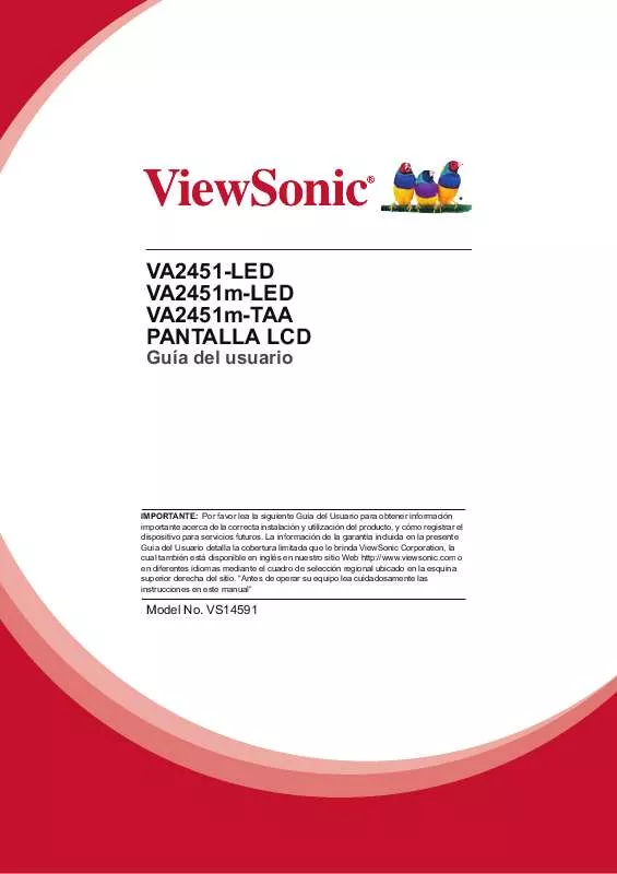 Mode d'emploi VIEWSONIC VA2451M-LED