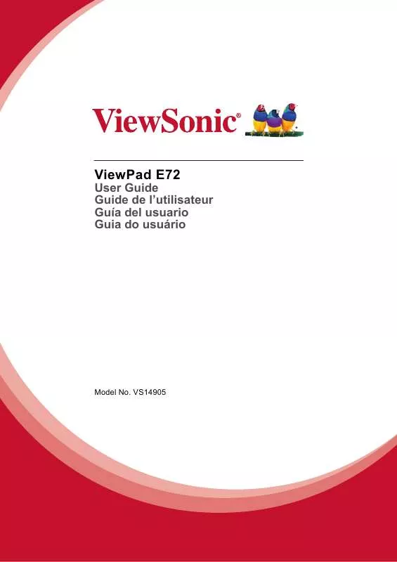 Mode d'emploi VIEWSONIC VIEWPAD E72
