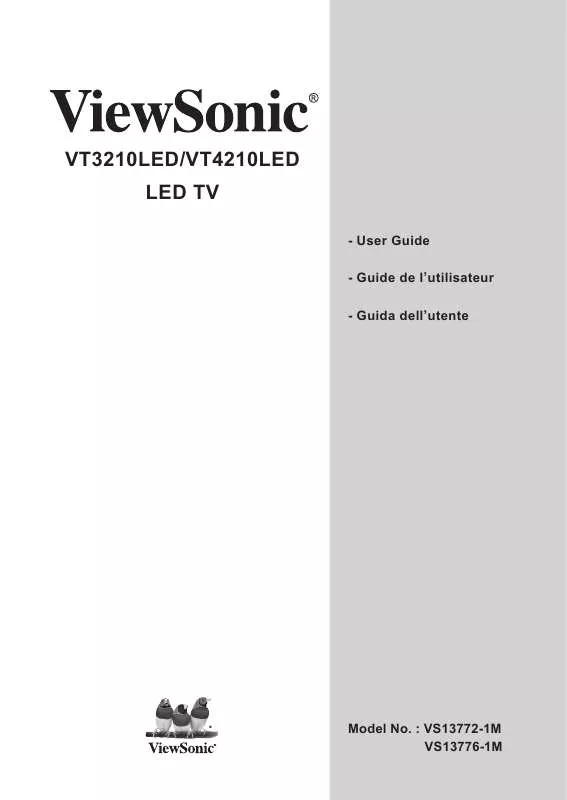 Mode d'emploi VIEWSONIC VT3210LED
