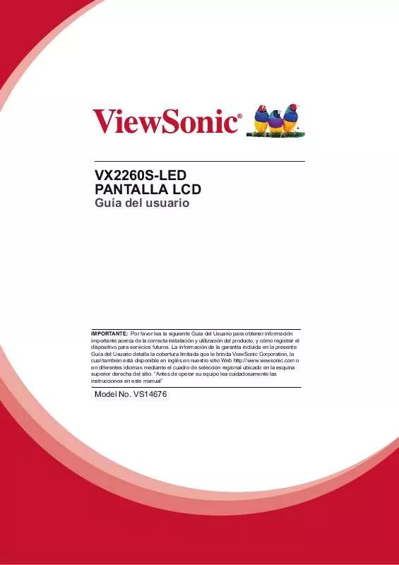 Mode d'emploi VIEWSONIC VX2260S-LED