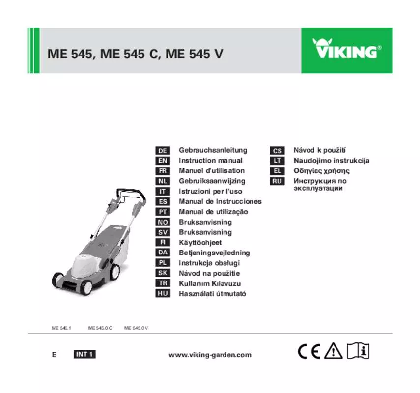 Mode d'emploi VIKING ME545V