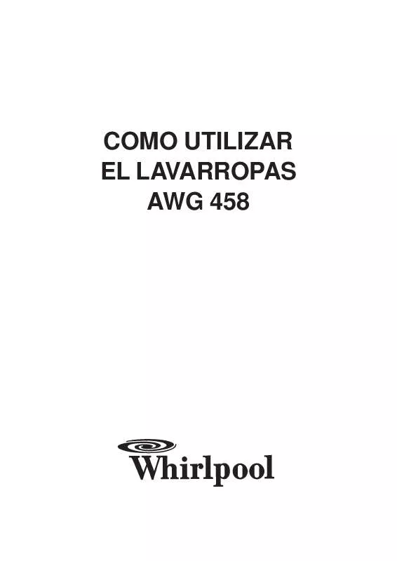 Mode d'emploi WHIRLPOOL AWG 458/WP