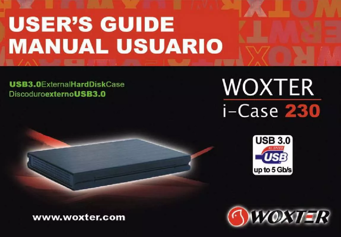 Mode d'emploi WOXTER I-CASE 230