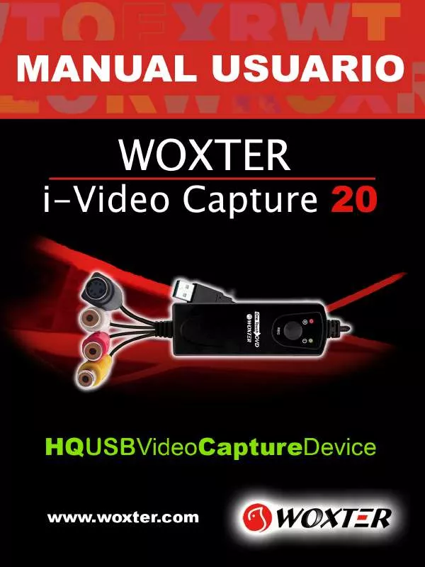 Mode d'emploi WOXTER I-VIDEO CAPTURE 20