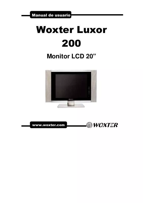 Mode d'emploi WOXTER LUXOR 200