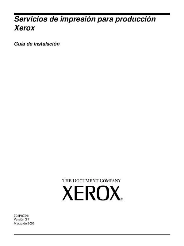 Mode d'emploi XEROX DOCUPRINT 115