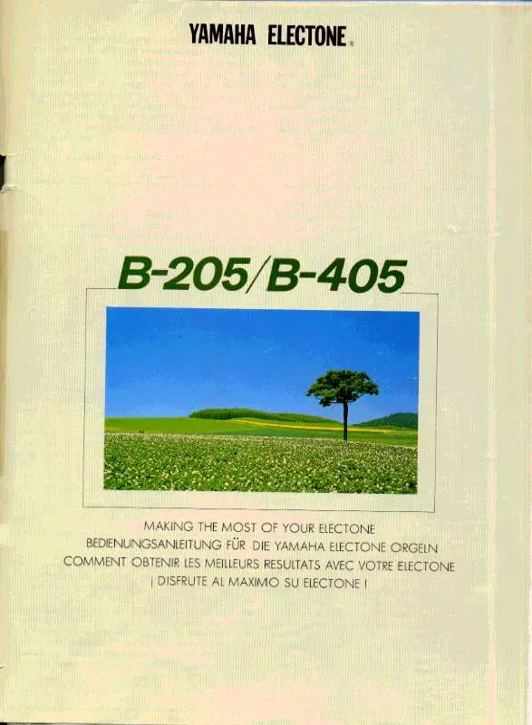 Mode d'emploi YAMAHA B-405/B-205