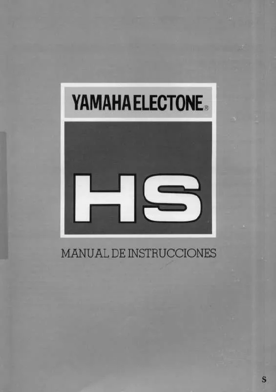 Mode d'emploi YAMAHA HS-8/HS-7/HS-6/HS-5/HS-4