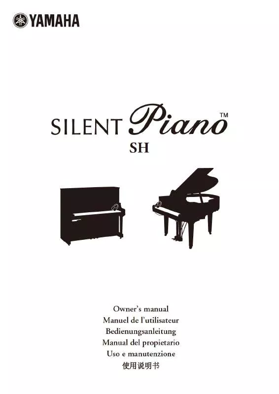 Mode d'emploi YAMAHA SILENT PIANO (SH TYPE)